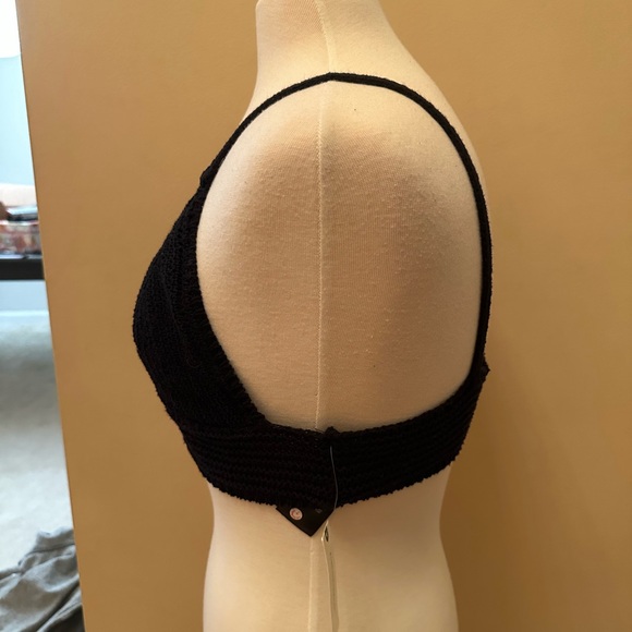 Anthropologie Black Textured Bralette - Picture 5 of 6
